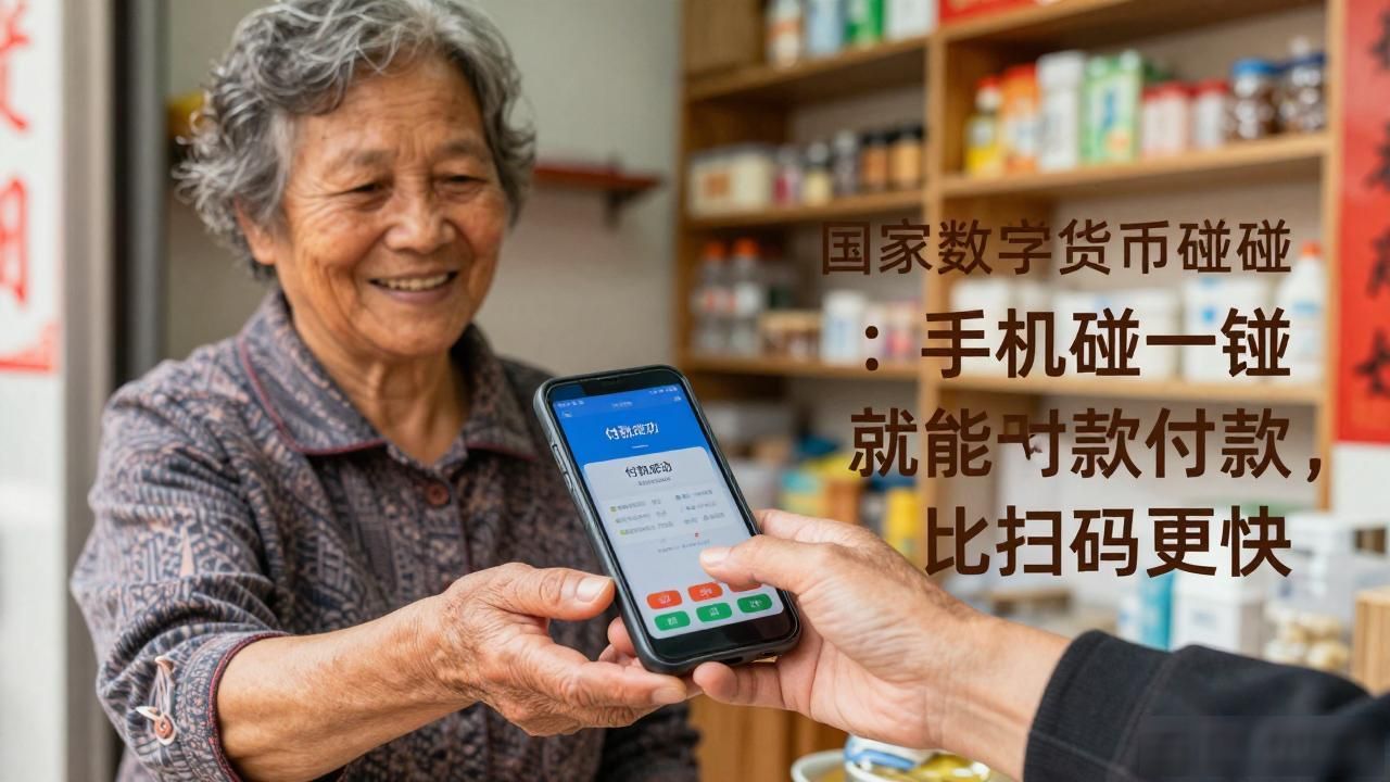 国家数字货币碰一碰：手机碰一碰就能付款，比扫码更快