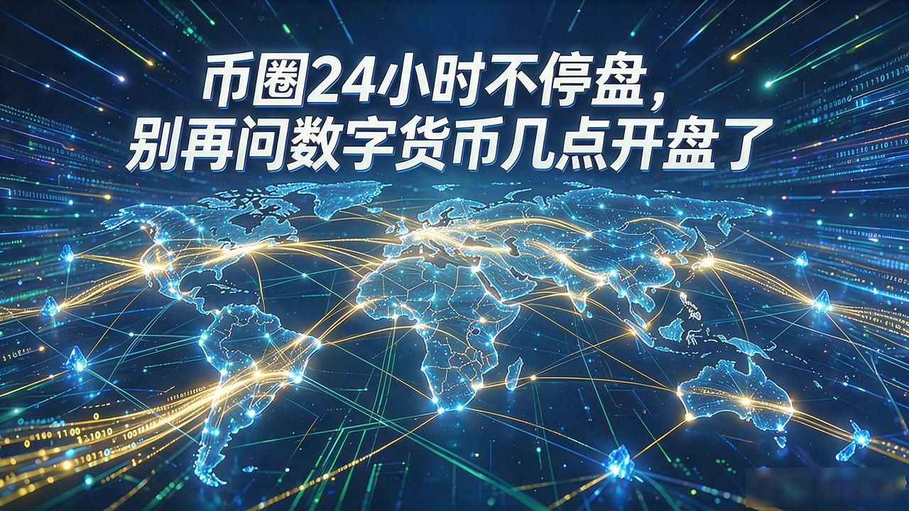 币圈24小时不停盘，别再问数字货币几点开盘了