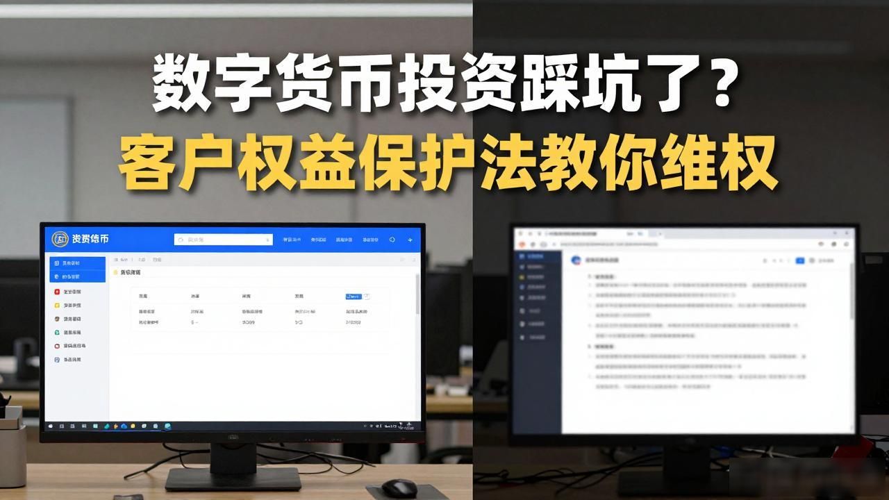 数字货币投资踩坑了？客户权益保护法教你维权