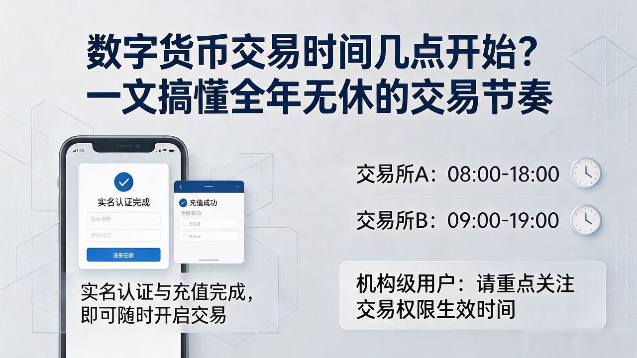 数字货币交易时间几点开始？一文搞懂全年无休的交易节奏