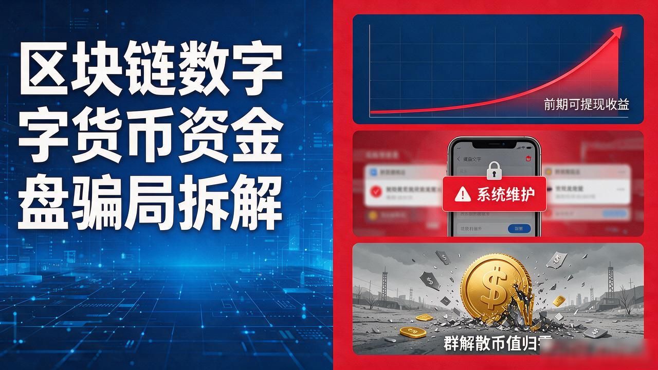区块链数字货币资金盘骗局拆解，认清这几个信号别把本金搭进去