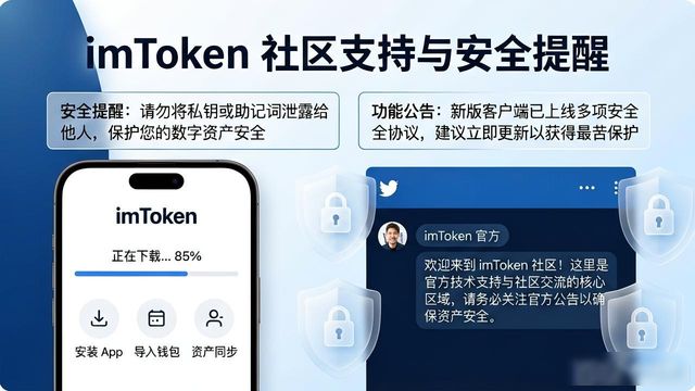 imToken下载安装后去哪问？社区交流与官方支持攻略