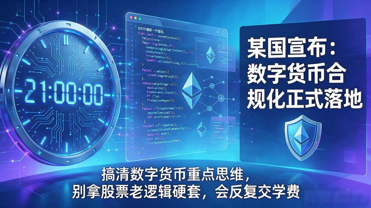搞清数字货币重点思维，别拿股票老逻辑硬套，会反复交学费