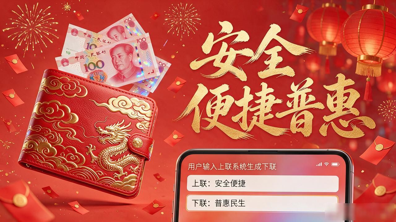 央行数字货币对联怎么设计？数字人民币春节创意这样做