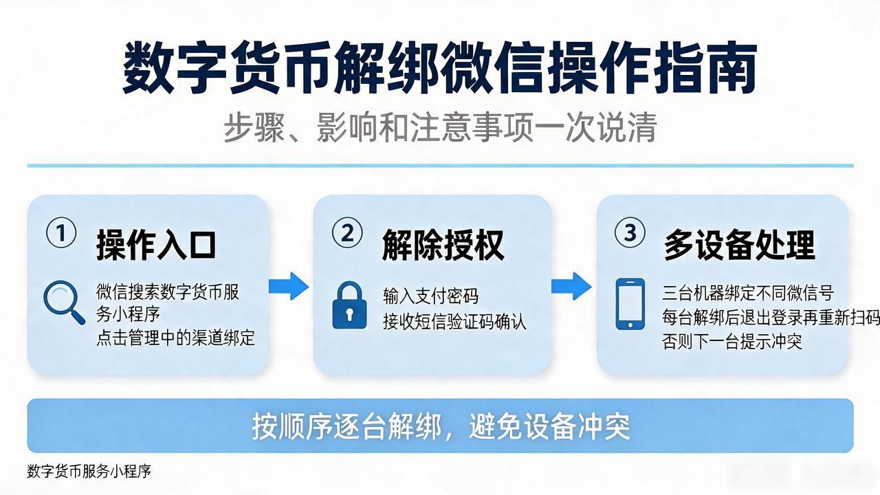 数字货币解绑微信怎么操作？步骤、影响和注意事项一次说清