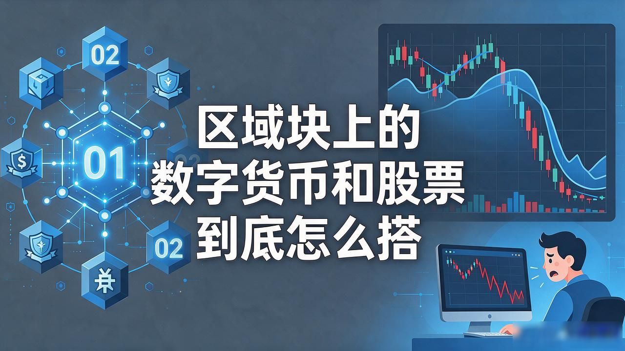 区域块上的数字货币和股票到底怎么搭，普通人一看就全明白了