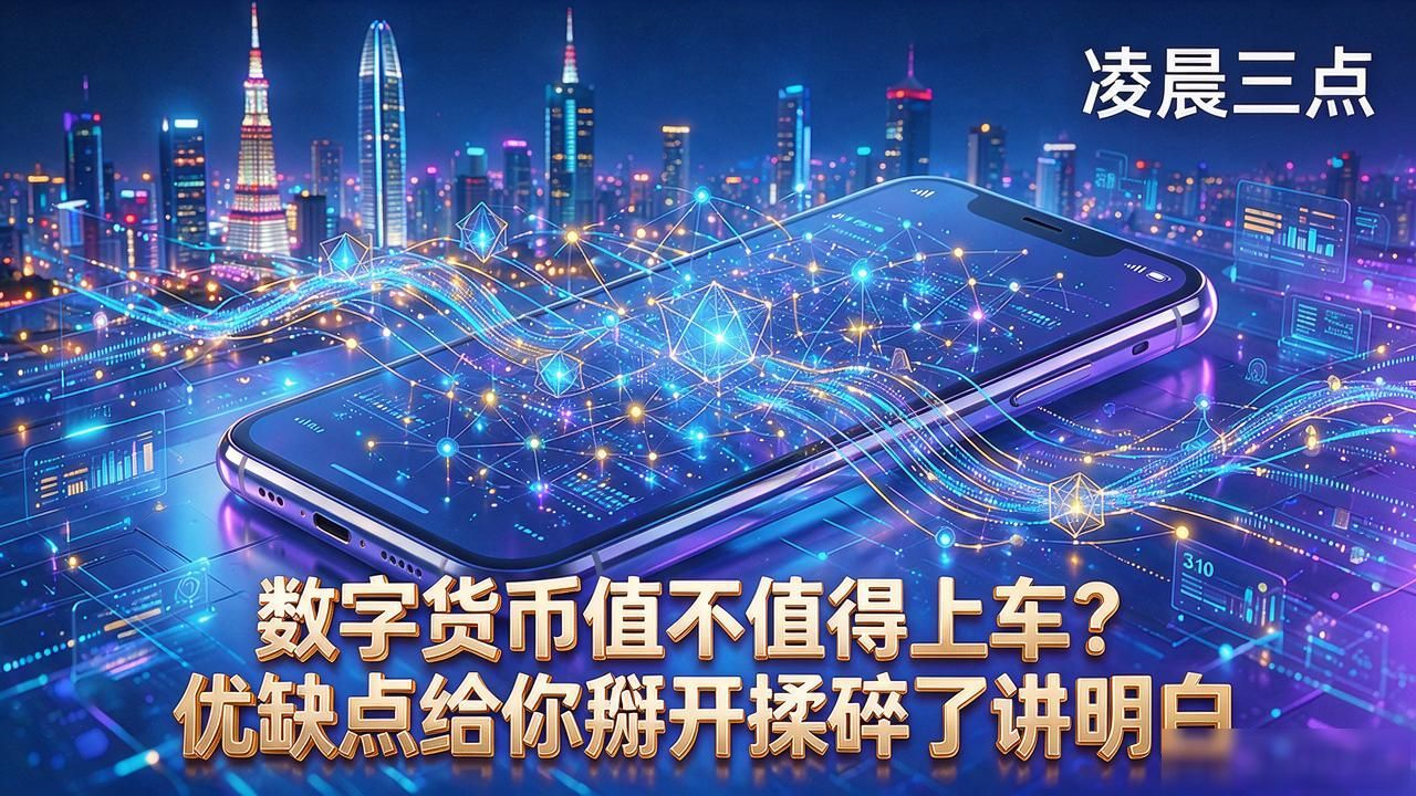 数字货币值不值得上车？优缺点给你掰开揉碎了讲明白