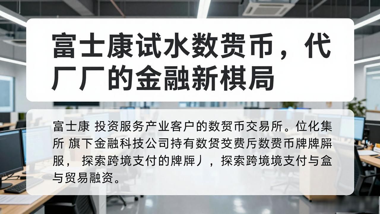 富士康 数字货币_富士康数字货币智能制造_富士康区块链供应链金融